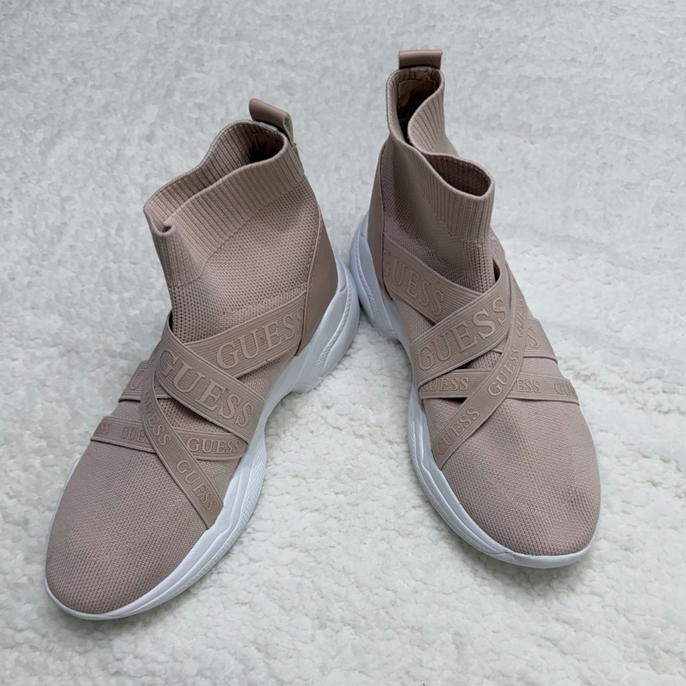 GUESS Women's Blush High-Top Sock Sneakers - US 7.5
